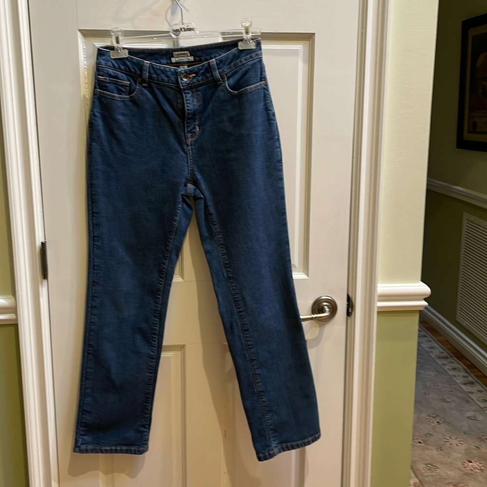 LL bean classic fit jeans with lining size 8